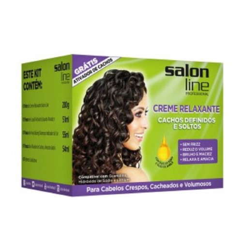 Creme Relaxante Salon Line Cachos Definidos e Soltos 200g