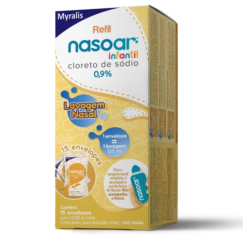 Nasoar Infantil Refil com 15 envelopes