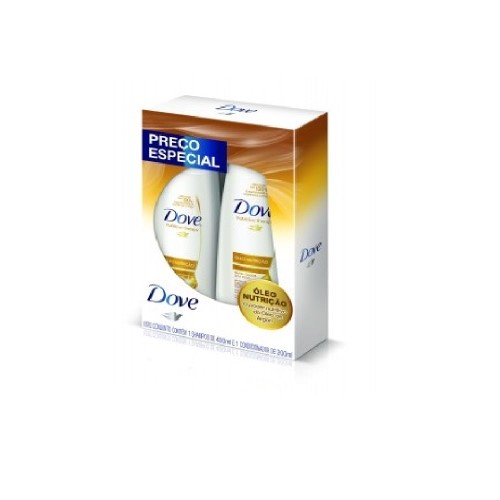 Shampoo + Condicionador Dove Óleo Nutrição para Cabelos Secos 400ml+200ml Preço Especial