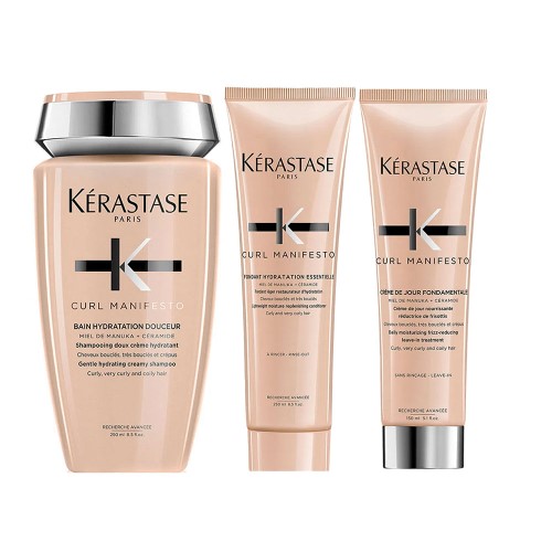 Kérastase Curl Manifesto Kit Shampoo + Condicionador + Leave-in