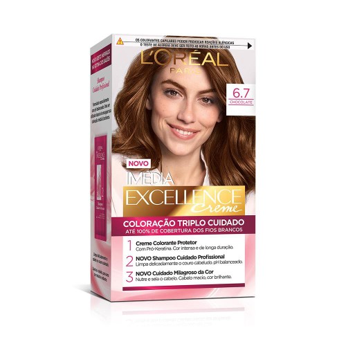 Tintura Permanente Imédia Excellence De L’oréal Paris 6.7 Chocolate Puro