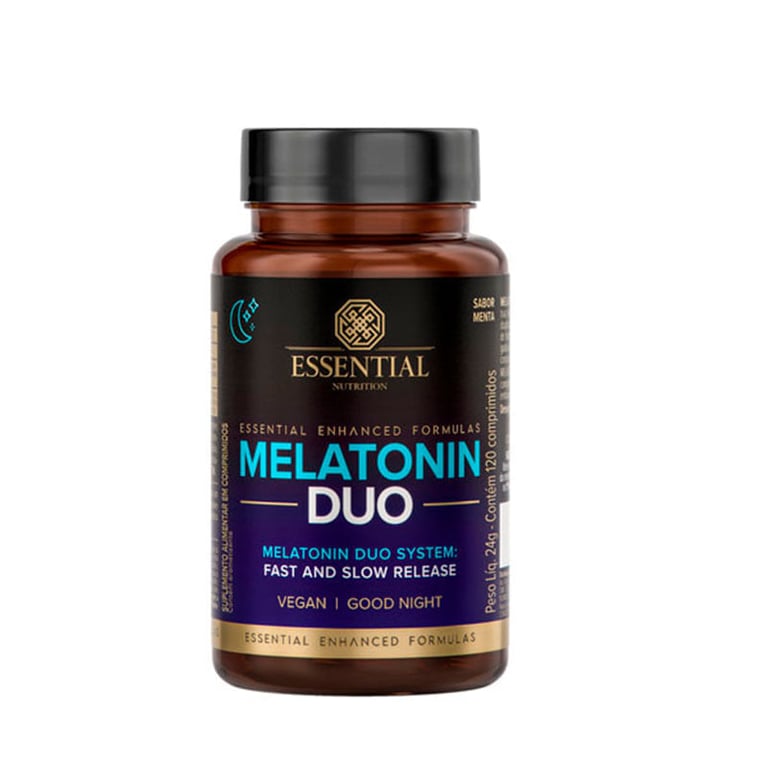 Melatonin Duo Menta Essential Nutrition 120 Cápsulas