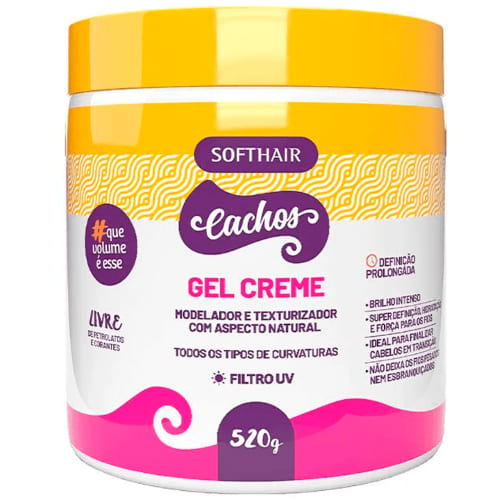 Gel Creme Finalizador De Cachos Soft Hair 520g