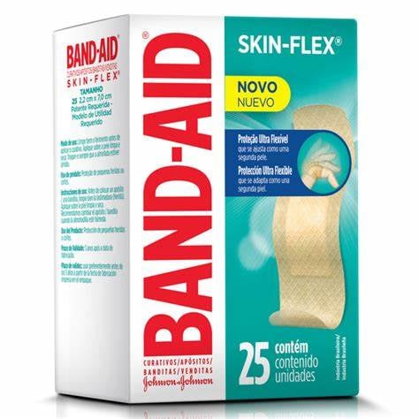 Curativo Band-Aid Skin Flex Standard 25 unidades