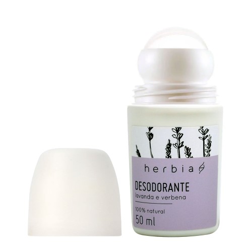 Desodorante Roll-on Natural Lavanda e Verbena Branca 50ml - Herbia