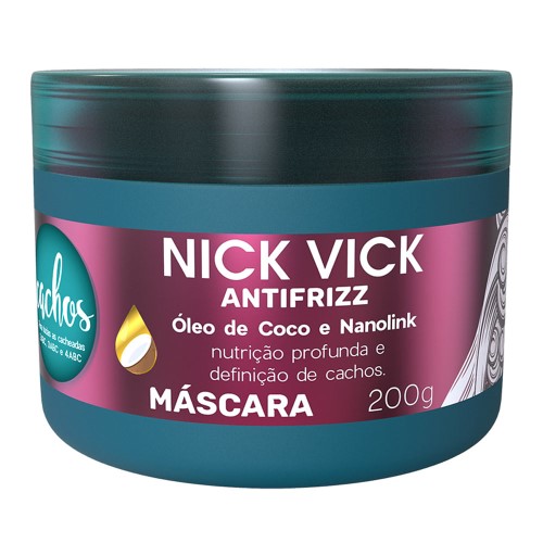 Nick Vick Antifrizz Cachos - Máscara de Nutrição