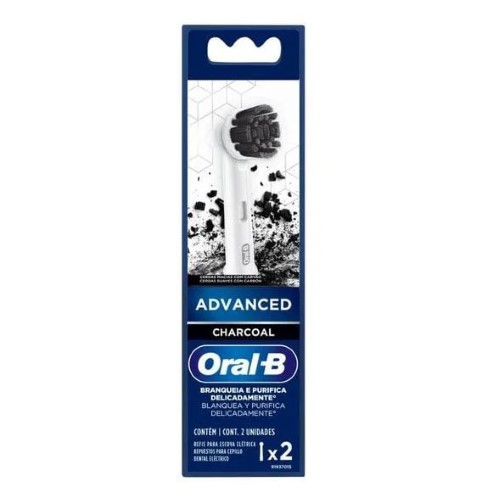 Refil de Escova Elétrica Oral B Power Charcoal 2 unidades