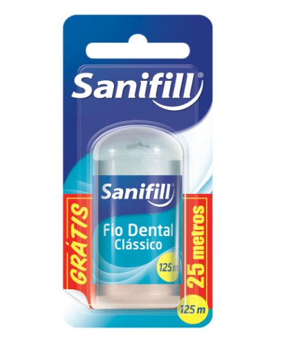 Fio Dental Clássico Sanifill Leve 125m Pague 100m com 1 Unidade