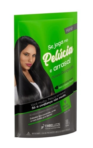 Henê Gel Embelleze Pelúcia Preto Carvão 180g