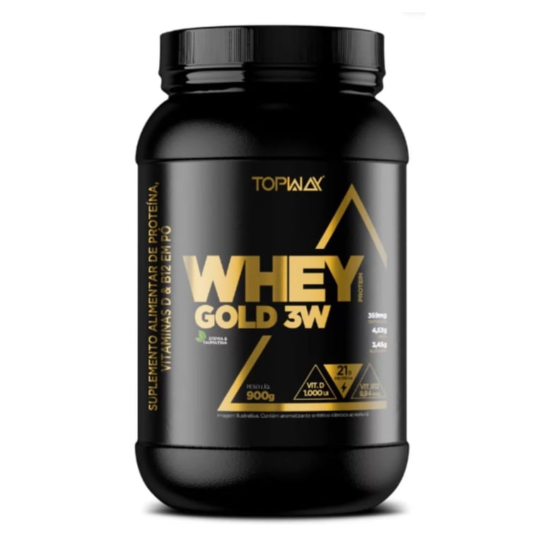 Suplemento Topway Whey Protein Gold 3w Cookies 900g