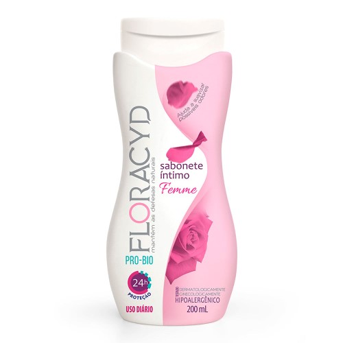 Sabonete Líquido Íntimo Floracyd Femme com 200ml