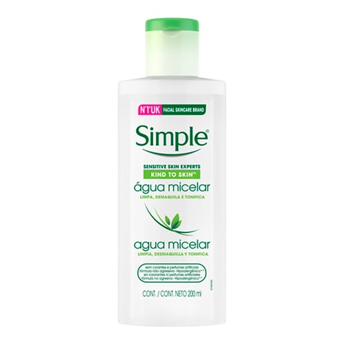 Água Micelar Simple Sem Perfume 200ml