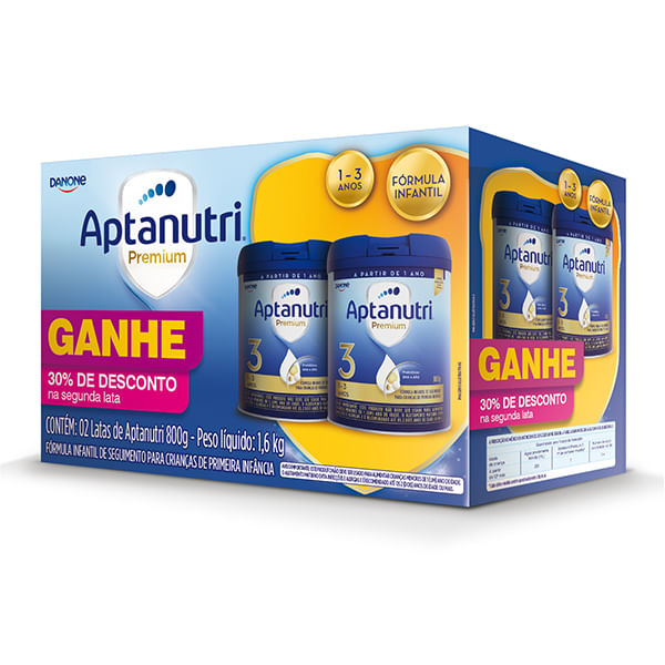 Pack Aptanutri Premium 800g 30% Desconto Na Segunda Lata