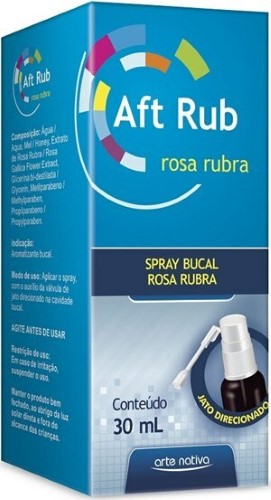 Aft Rub Spray Bucal Rosa Rubra 30ml