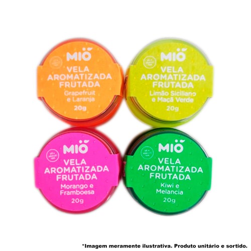 Vela Aromatizada Mió Frutada Aromas Sortidos 20g