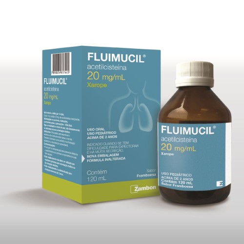 Fluimucil 20mg/ml Zambon Xarope Pediátrico 120ml