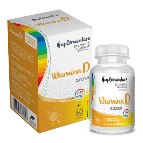 Vitamina D 2000UI Suplementare 60 cápsulas