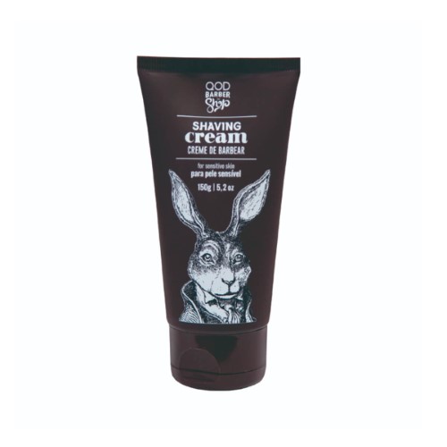 Creme de Barbear QOD Barber Shop para pele sensível com 150g