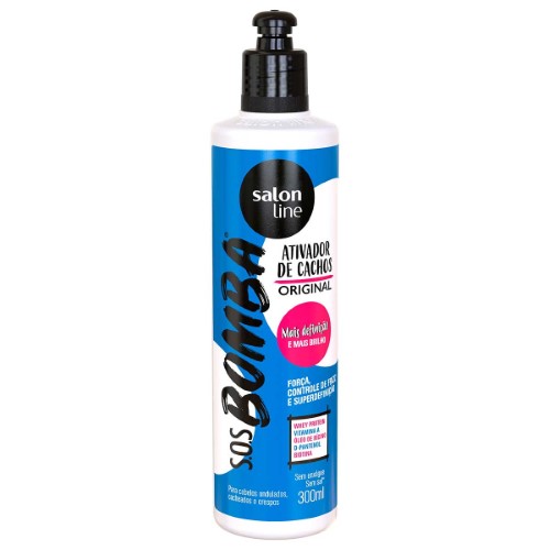 Ativador de Cachos Salon Line S.O.S. Bomba Original com 300ml