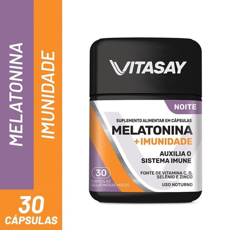 Vitasay Melatonina + Imunidade 30 Capsulas