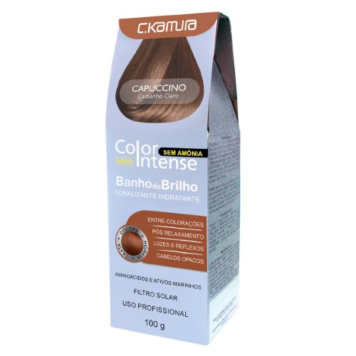 Tonalizante Hidratante C.Kamura Color Intense Banho de Brilho Capuccino com 100g