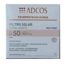 Protetor Solar Adcos Tonalizante Beige FPS 50 Duo Cake 10g