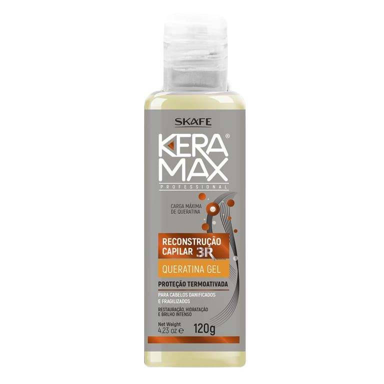 Queratina Gel Skafe - Keramax Reconstrução Capilar 3R