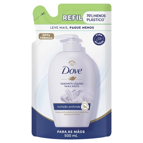 Refil Sabonete Líquido Dove Nutrição Profunda 500ml