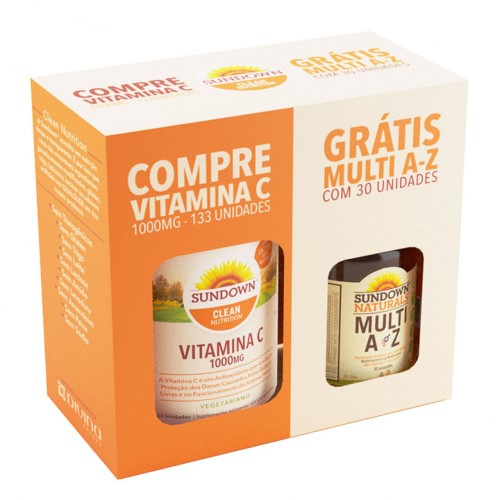 Sundown Vitamina C 1000mg 133 Unidades + Gluconato De Zinco 90 Unidades