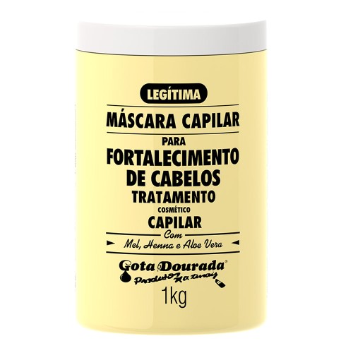 Mascara de Tratamento Capilar Gota Dourada Legitima Fortalecimento 500g