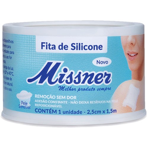 Fita De Silicone Hipoalérgica Missner - 2,5Cm X 1,5M