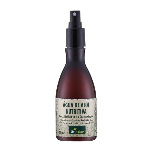 Água de Aloe Nutritiva Natural com Ácido Hialurônico 120ml – Livealoe