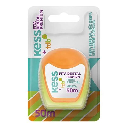 Fio Dental Kess – Fita Dental Premium Menta 50M