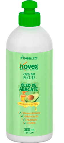 Creme para Pentear Novex Embelleze Óleo de Abacate Enriquecido com Mel 300ml