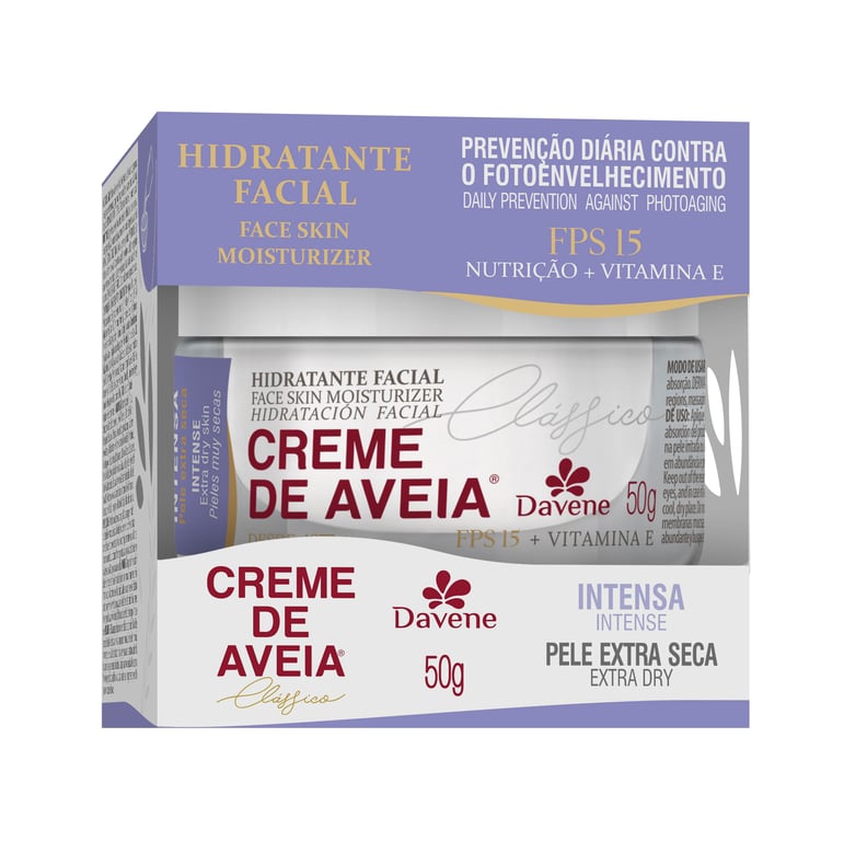 Creme De Aveia Hidratante Facial Davene 50g