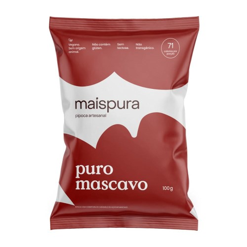 Pipoca Artesanal MaisPura Puro Mascavo 100g