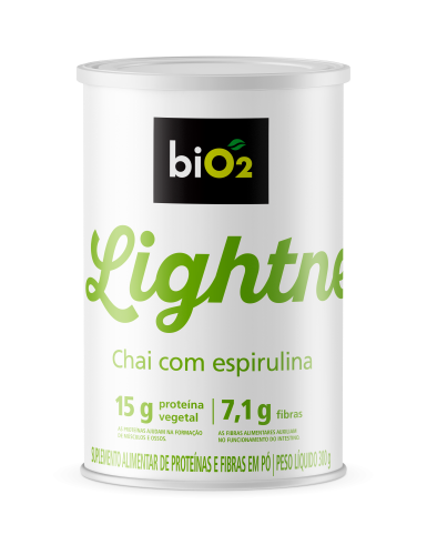 Proteína e Fibra biO2 Lightness Chai com Spirulina 300g