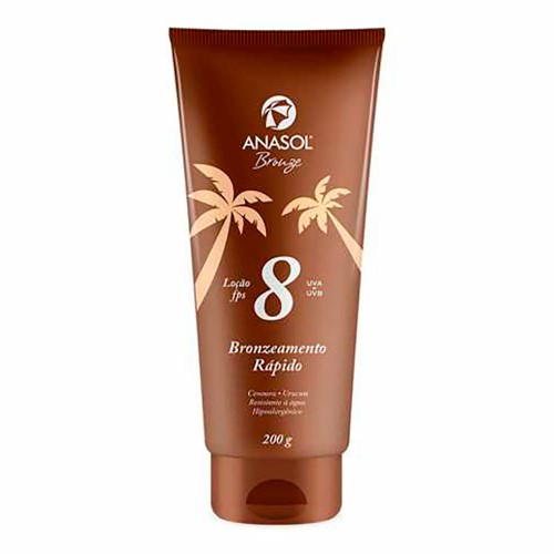 Loção Bronzeadora Anasol Bronze FPS 8 com 200g