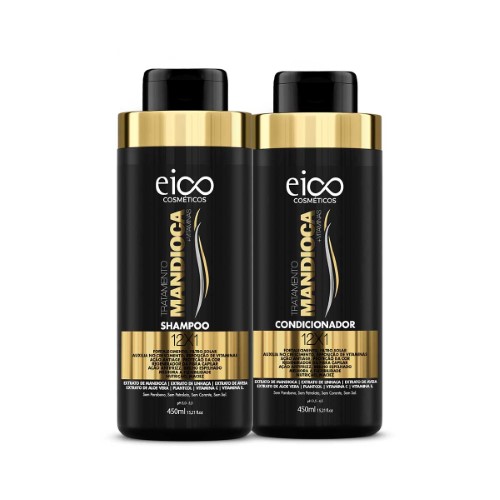 Eico Tratamento Mandioca Kit – Shampoo 450ml + Condicionador 450ml