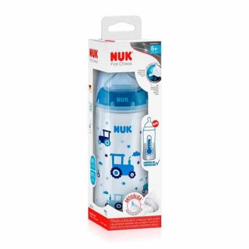 Mamadeira Nuk First Choice Controle de Temperatura Boy S2 6-18 meses 300ml