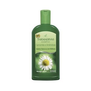 Shampoo Farmaervas Camomila E Amêndoas Cabelos Claros 320ml