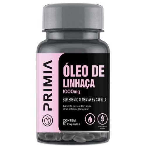 Primia Oleo de Linhaça C/60 Cápsulas 1000Mg