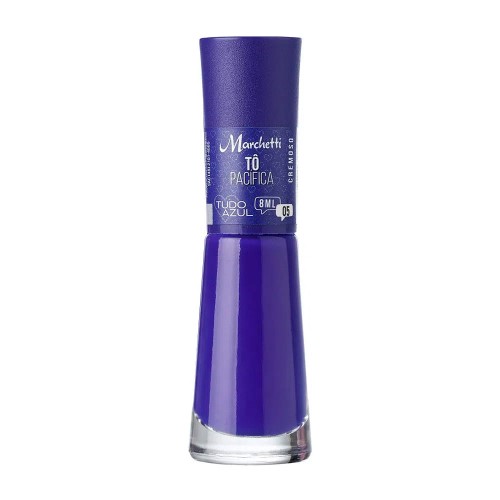 Esmalte Marchetti Cremoso Tudo Azul Cor Tô Pacífica 05 com 8ml