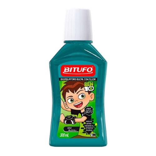 Enxag Bucal Ben 10 Tutti Frutti Fruti Pintadinha Dente 300Ml - Bitufo