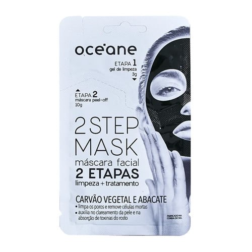 Máscara Facial Océane - Dual-Step Carvão Vegetal e Abacate