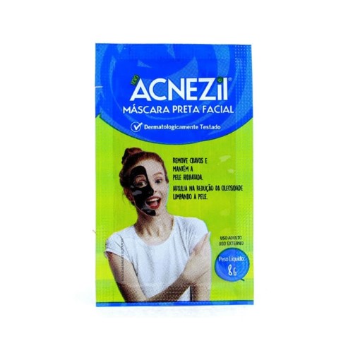 Máscara Facial Acnezil Cravos Preta 8g