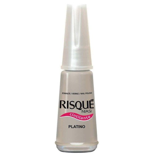 Esmalte Risqué Cintilante Platino 8ml