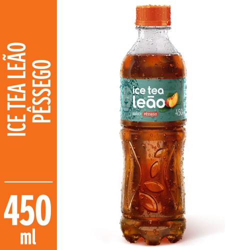 Chá Gelado Leão Fuze Sabor Pêssego com 450ml