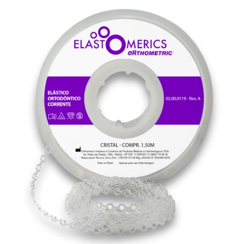 Elastômeros Corrente 1,5m Cristal - Orthometric