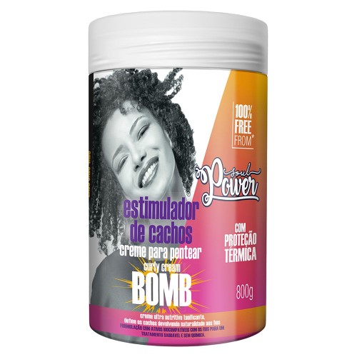 Creme para Pentear Soul Power Curly Bomb Estimulador 800g